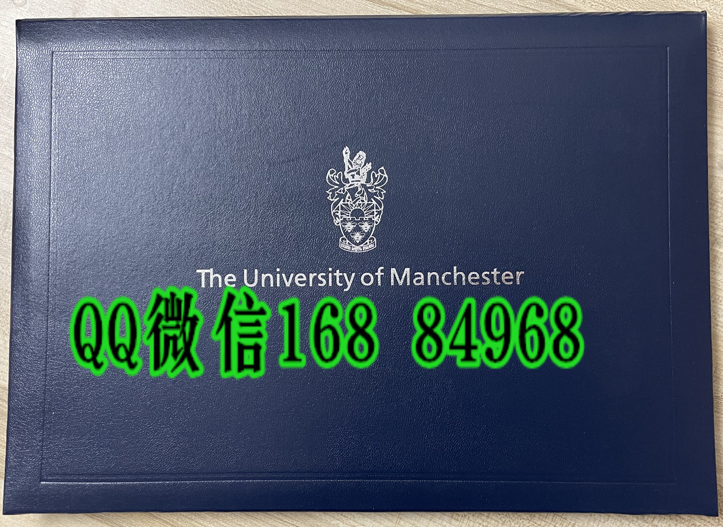 定制英国曼彻斯特大学毕业证外壳，University of Manchester diploma Cover