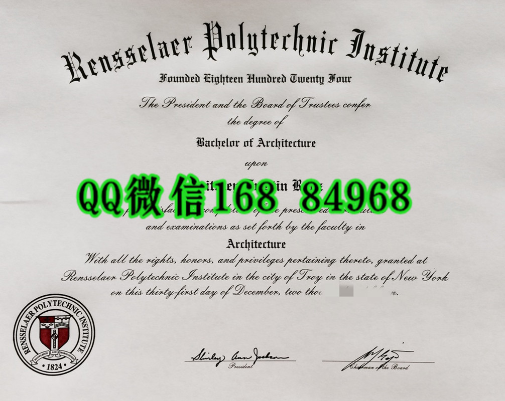 美国伦斯勒理工学院毕业证，Rensselaer Polytechnic Institute diploma