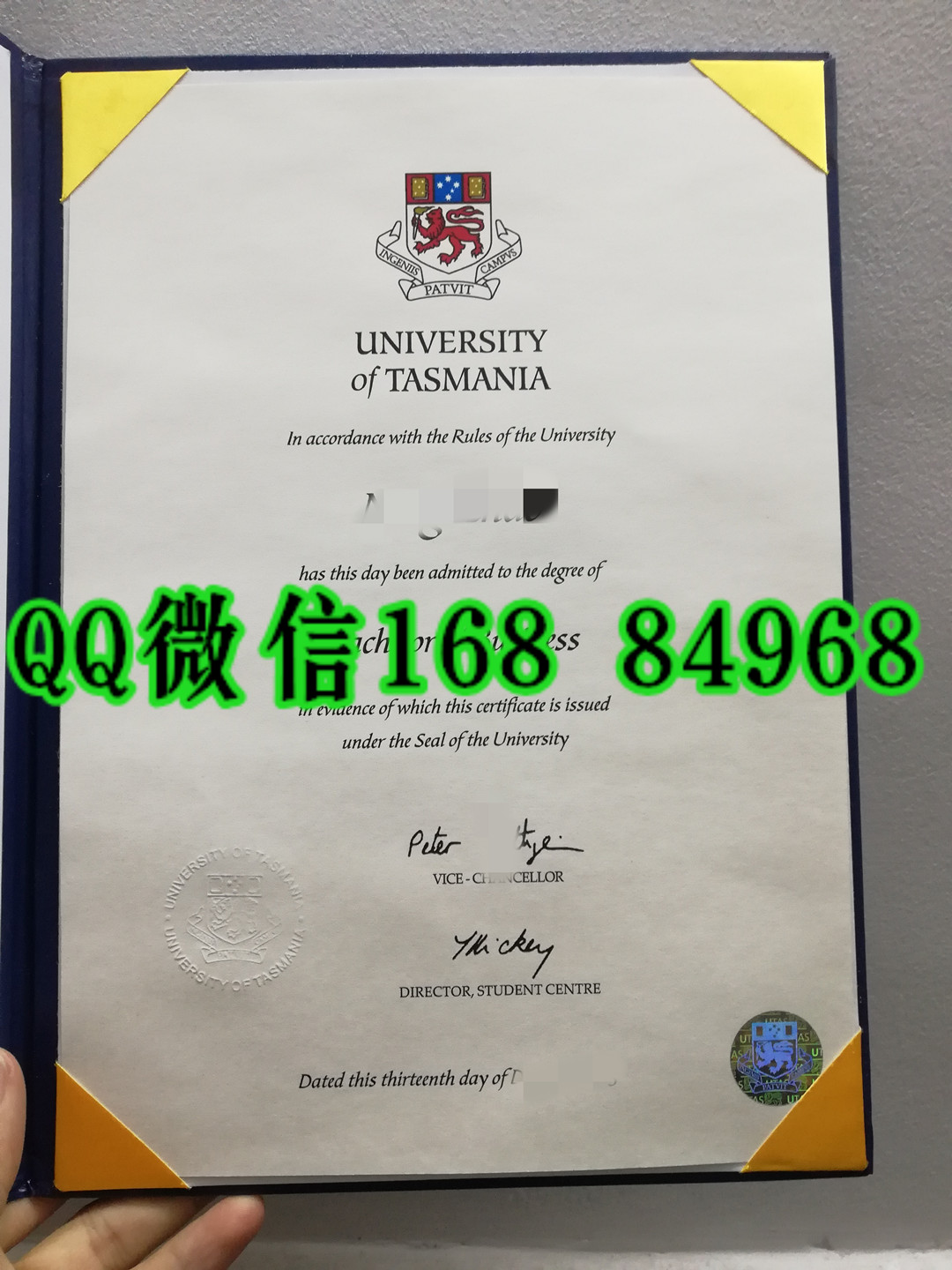 澳洲塔斯马尼亚大学毕业证，University of Tasmania diploma