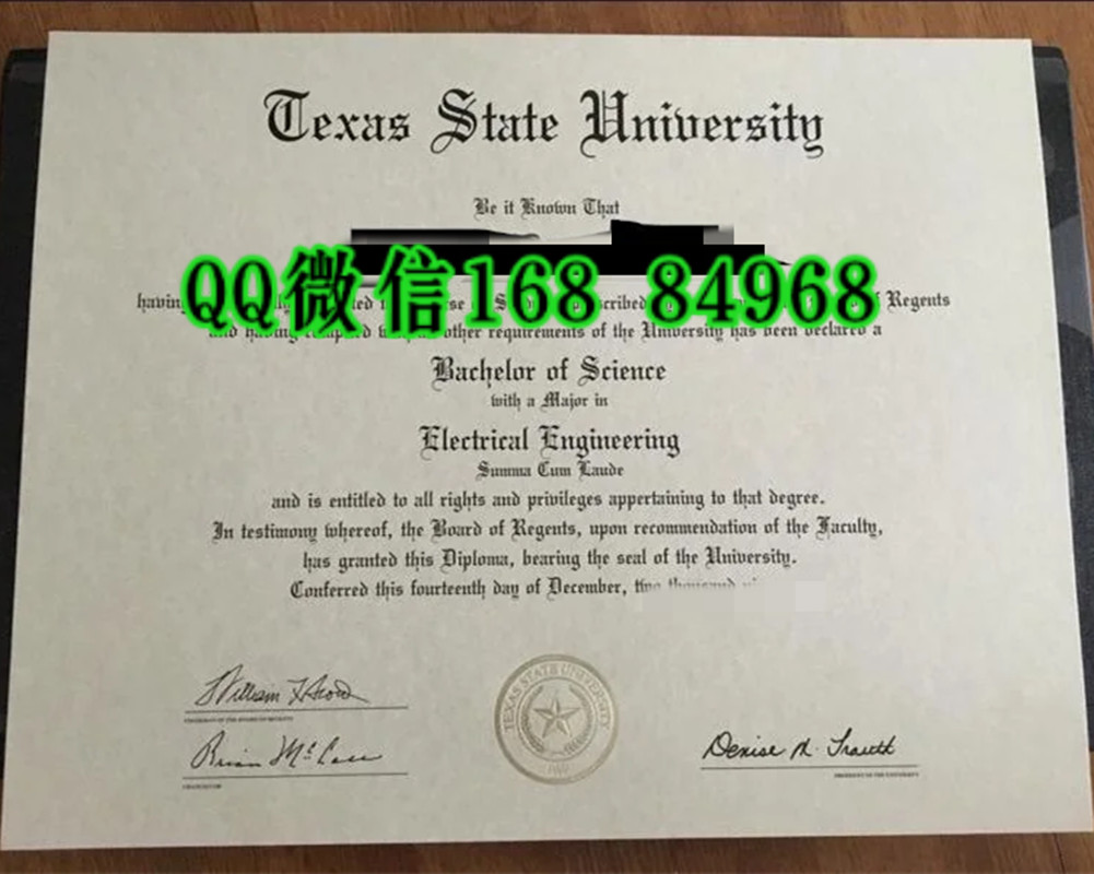 手拍Texas State Uni德克萨斯州立大学versity毕业证样式，Texas State University diploma certificate