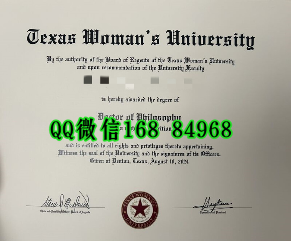 德州女子大学Texas Woman's University学位毕业证，Texas Woman's University diploma certificate