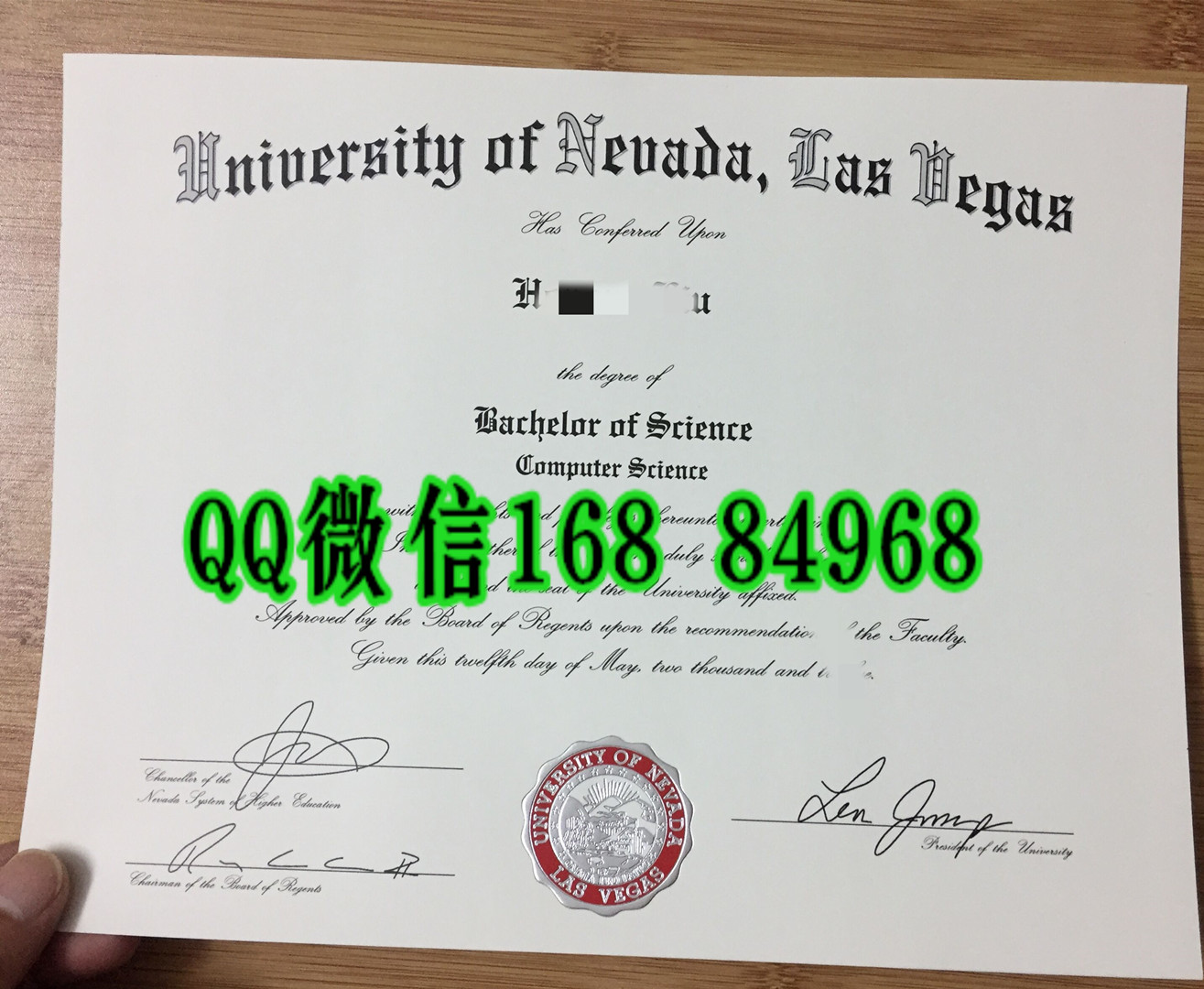 美国拉斯维加斯大学文凭，University of Nevada, Las Vegas diploma degree