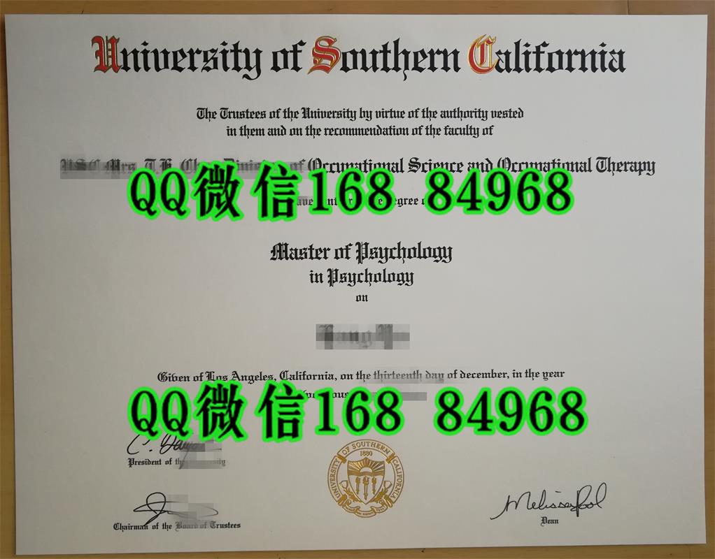 实拍美国南加州大学USC毕业证文凭，University of Southern California diploma certificate