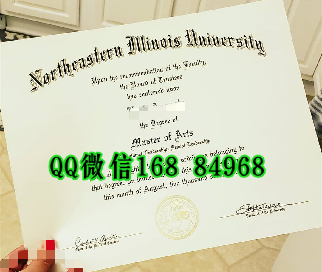 美国东北伊利诺伊大学毕业证样式，Northeastern Illinois University diploma certificate