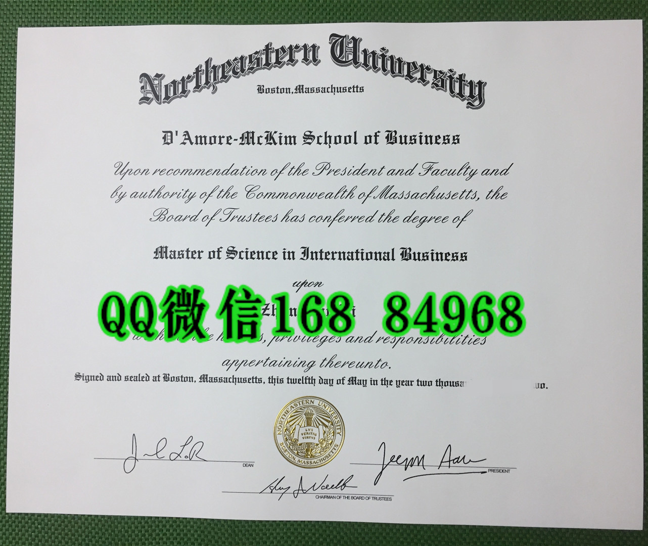 美国东北大学毕业证硕士学位，美国东北大学成绩单，Northeastern University diploma