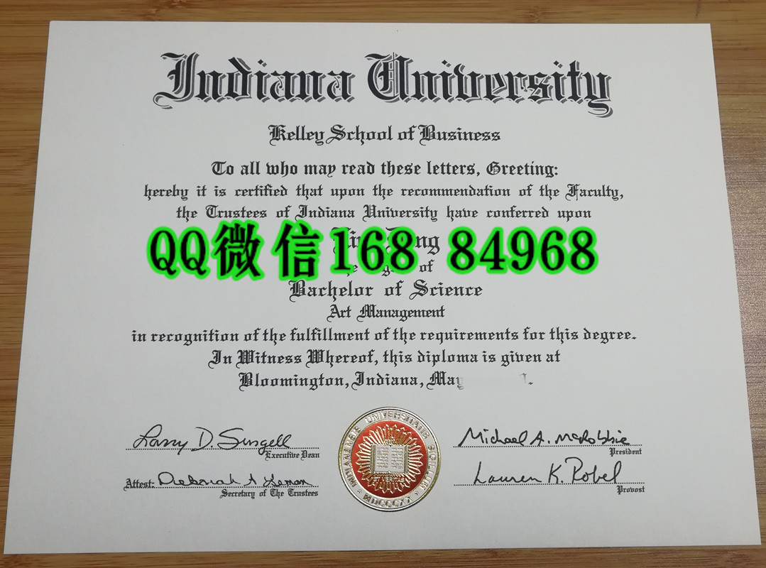 美国印第安纳大学毕业证，Indiana University diploma