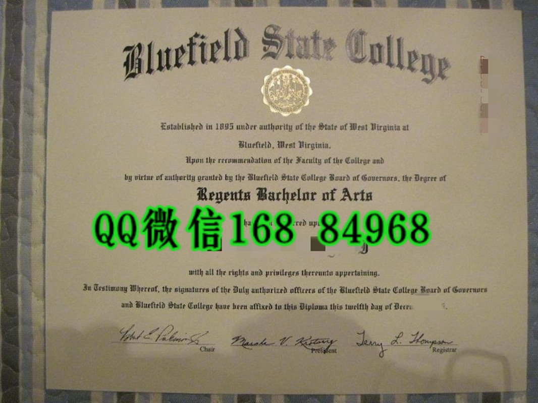 美国蓝田州立学院毕业证，Bluefield State College diploma