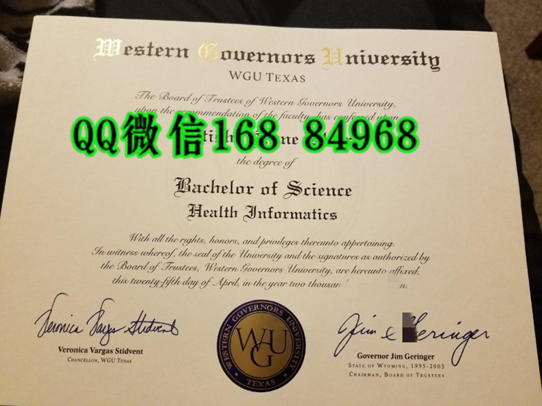 美国西部州长办大学毕业证Western Governors University diploma