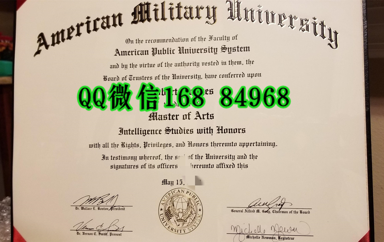 定制美国军事大学american military university diploma
