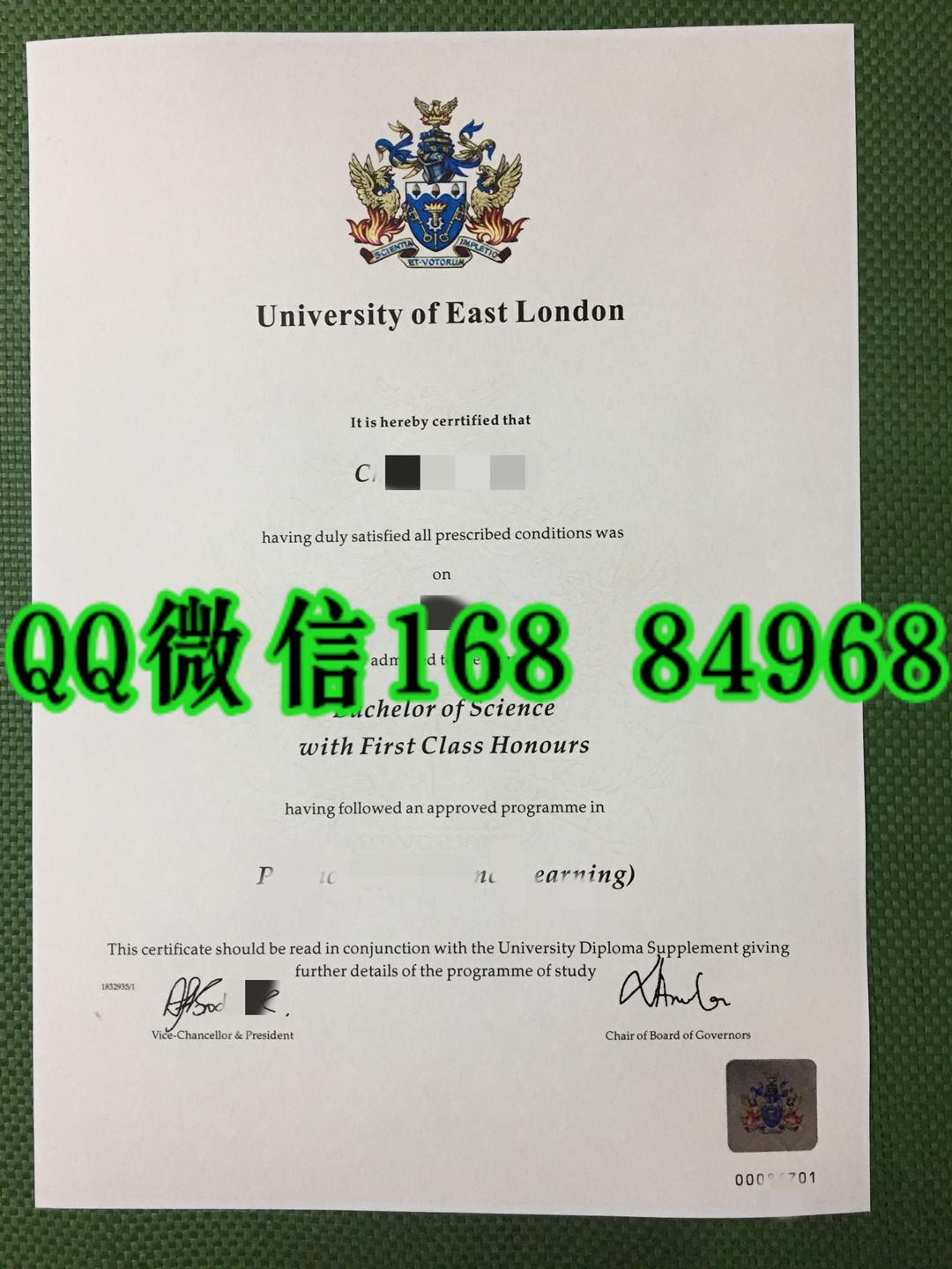 2016年英国东伦敦大学毕业证University of East London degree硕士学位