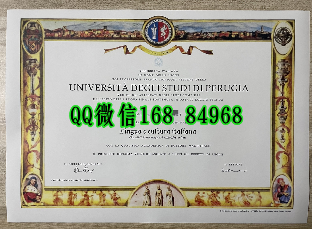 意大利佩鲁贾大学毕业证成绩单留才认证，University of Perugia diploma degree