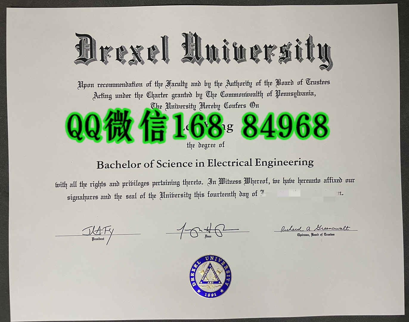 美国德雷塞尔大学毕业证成绩单留才认证，drexel univeraity diploma certificate