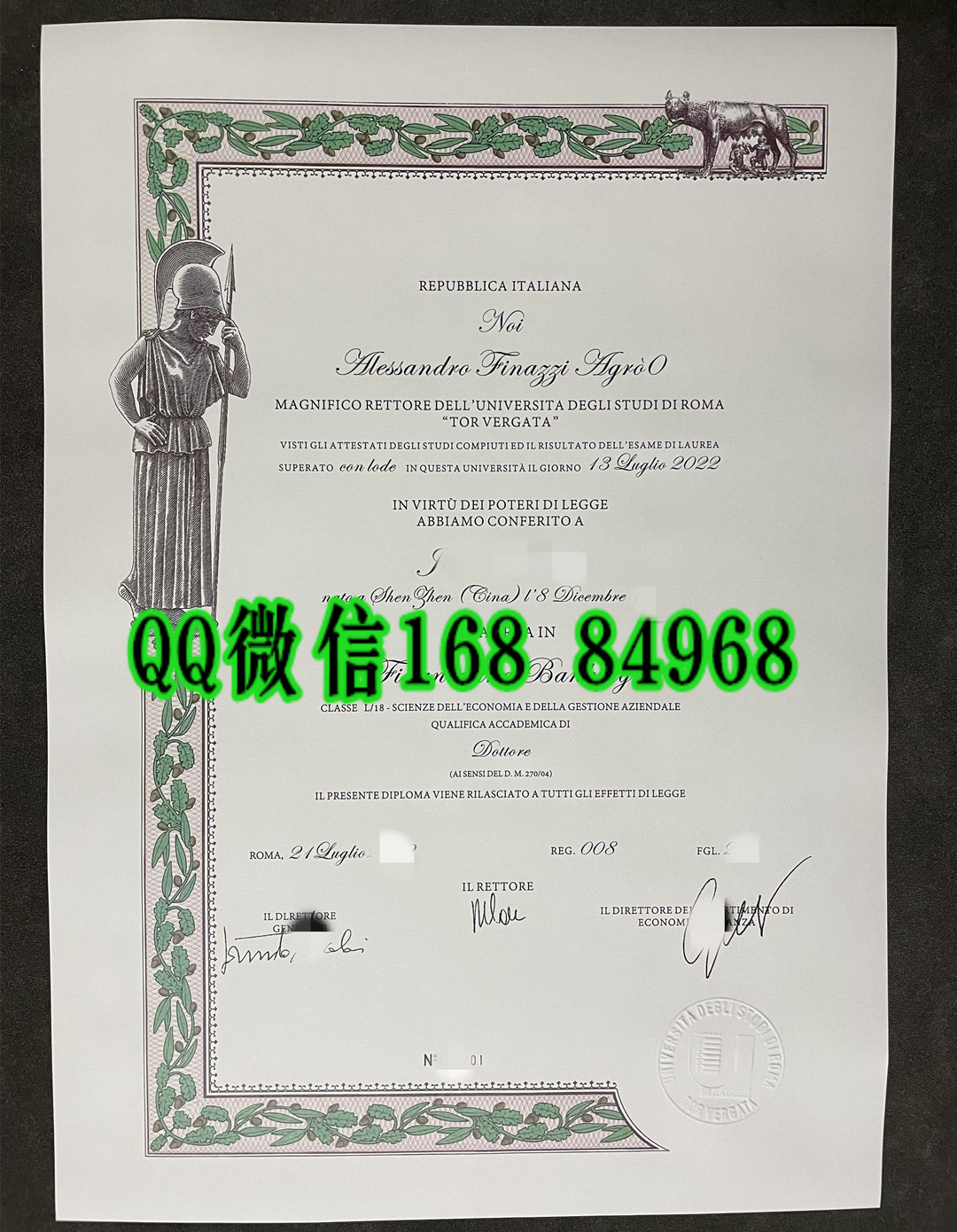 罗马第二大学毕业证学位证，University of Rome Tor Vergata diploma degree