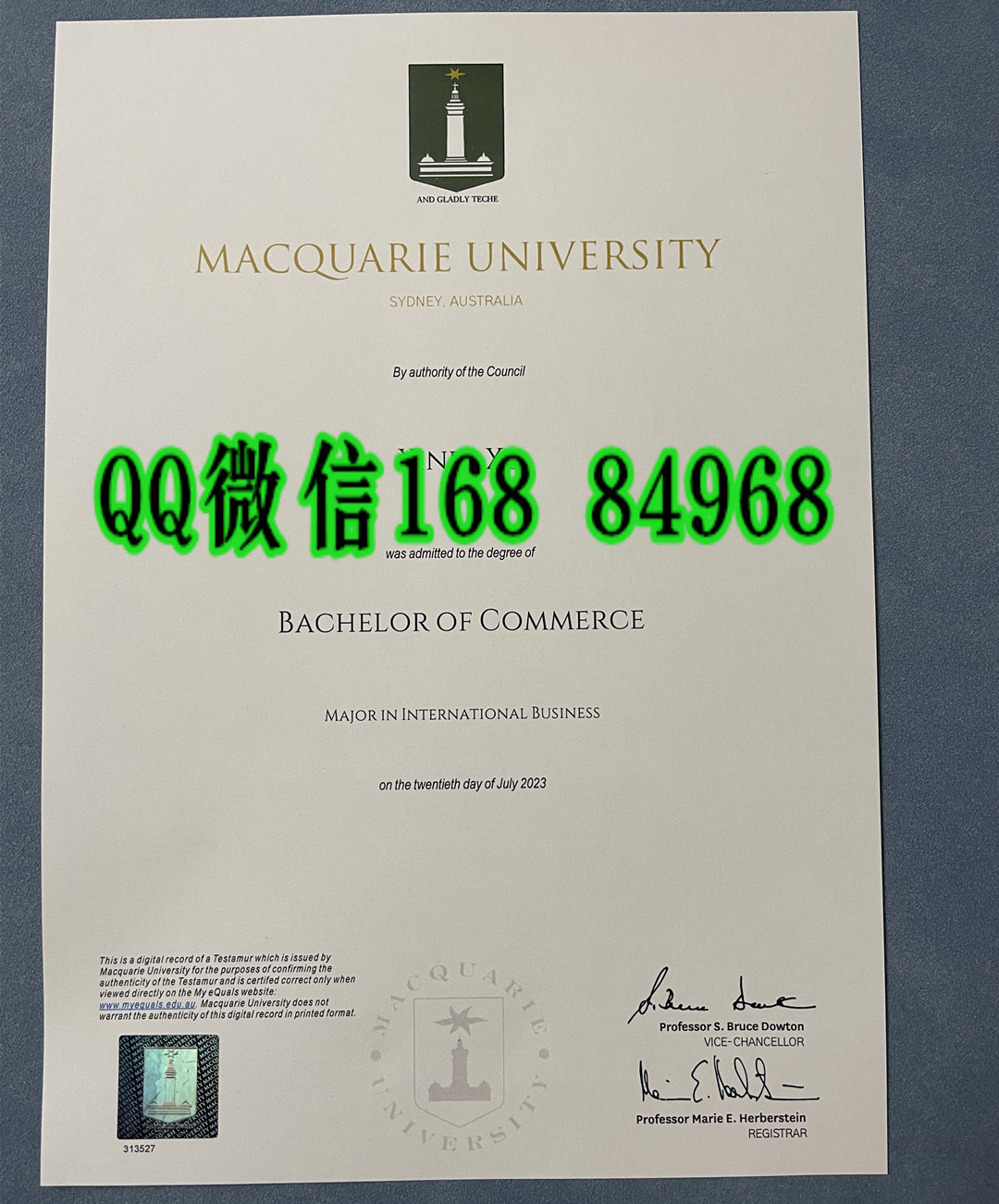 澳洲麦考瑞大学商学士学位毕业证，麦考瑞大学商业学学士课程毕业证Bachelor of Commerce degree