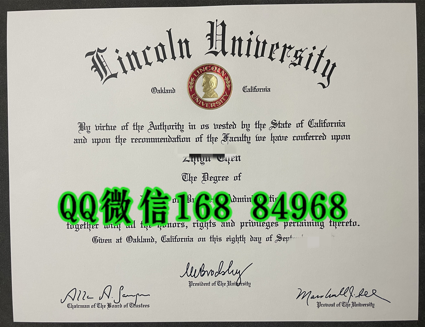 美国林肯大学Lincoln University毕业证，Lincoln University diploma degree