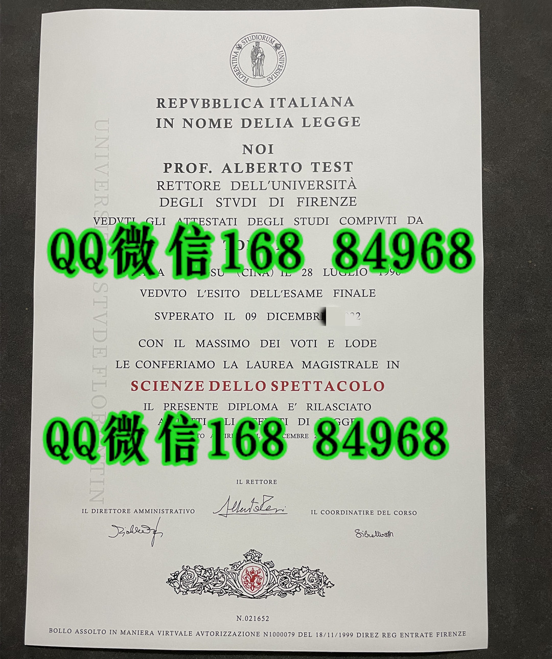 意大利佛罗伦萨大学毕业证学位证，意大利佛罗伦萨大学成绩单