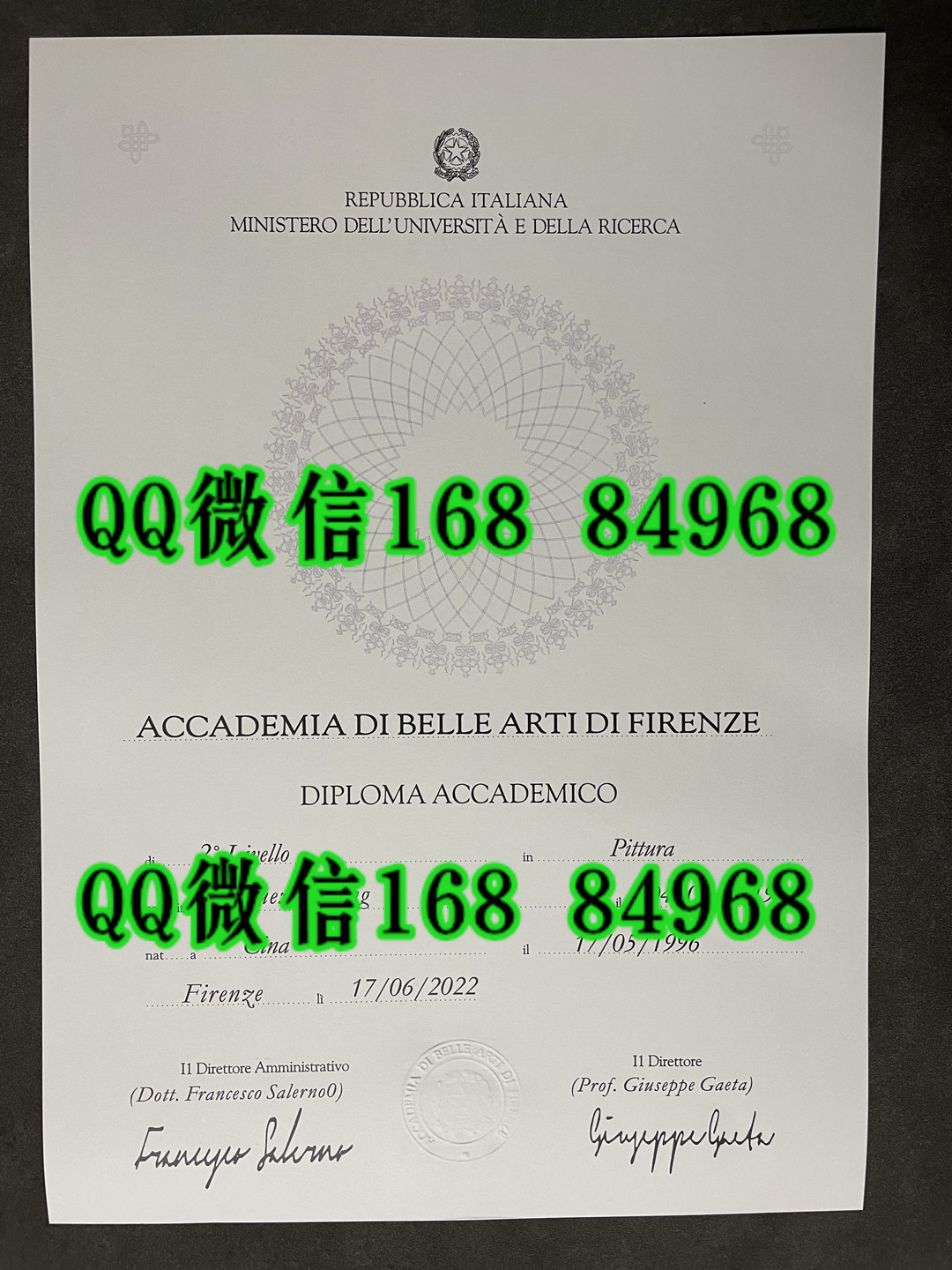 意大利佛罗伦萨美术学院毕业证学位证，Accademia di Belle Arti di Firenze diploma degree