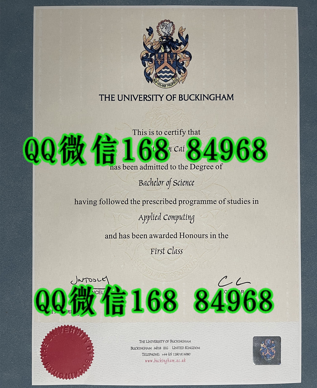 英国白汉金大学毕业证成绩单留才认证,University of Buckingham diploma degree