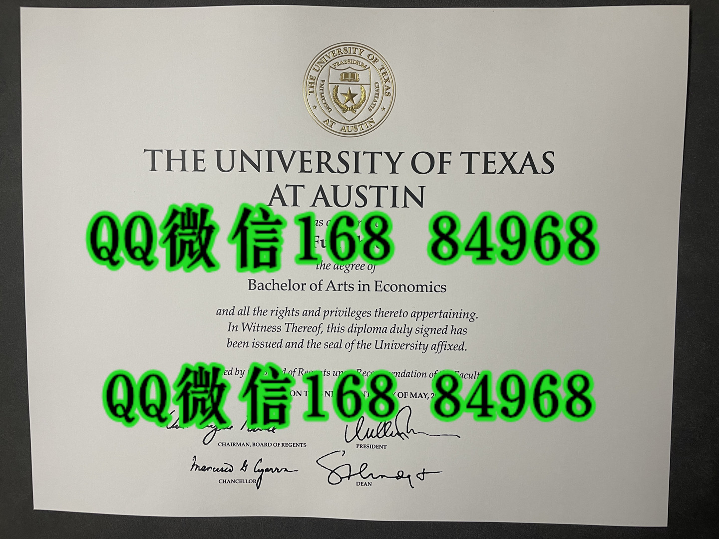 美国得克萨斯大学奥斯汀分校毕业证成绩单，University of Texas at Austin diploma degree
