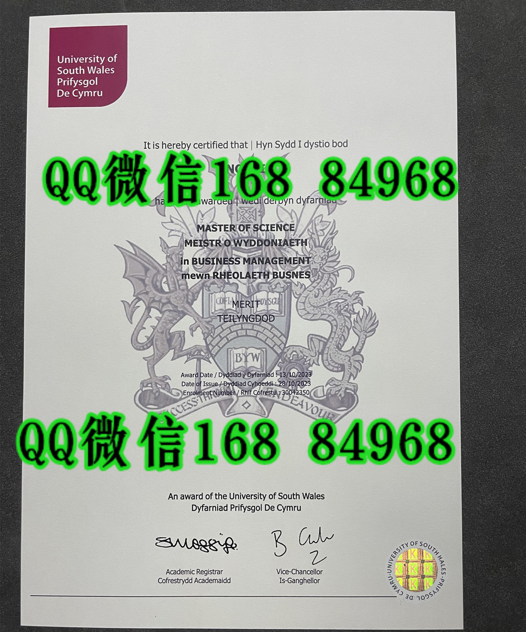 英国南威尔士大学毕业证成绩单留才认证,university of south wales diploma degree
