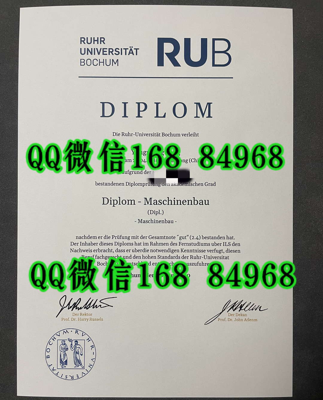 德国波鸿鲁尔大学毕业证学位证，Ruhr-Universität Bochum diploma degree