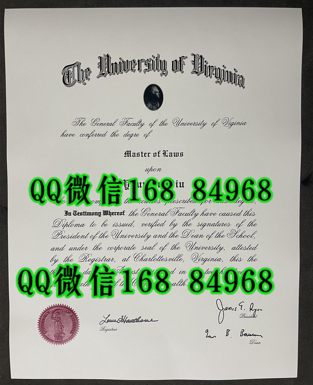 美国弗吉尼亚大学毕业证学位证，University of Virginia diploma degree