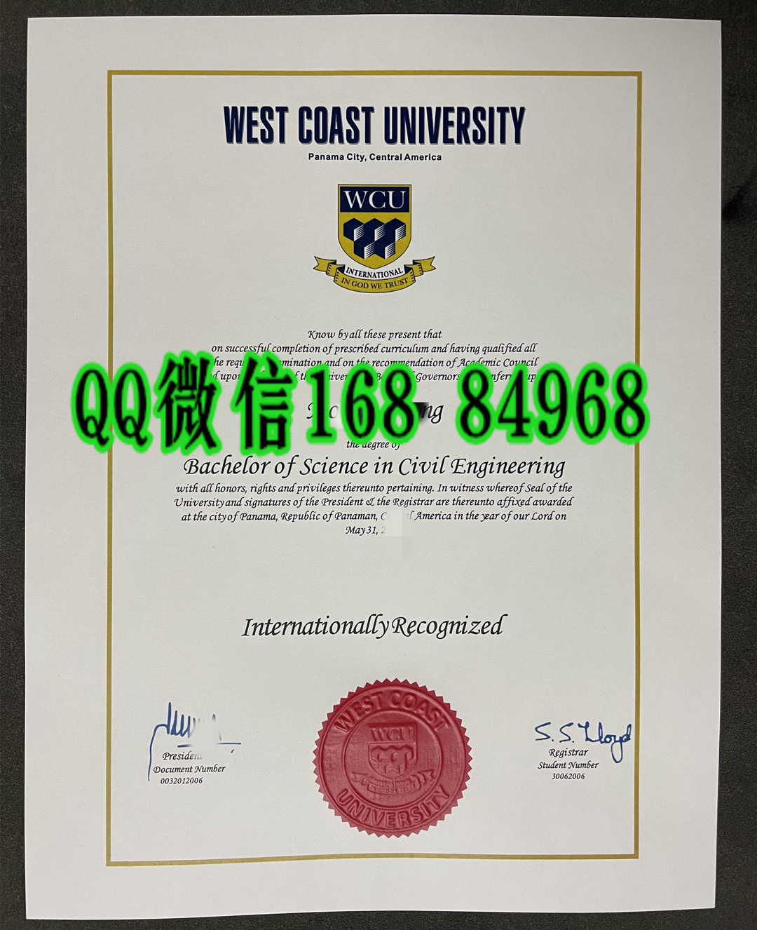 澳大利亚西海岸大学毕业证学位证，West Coast University diploma degree
