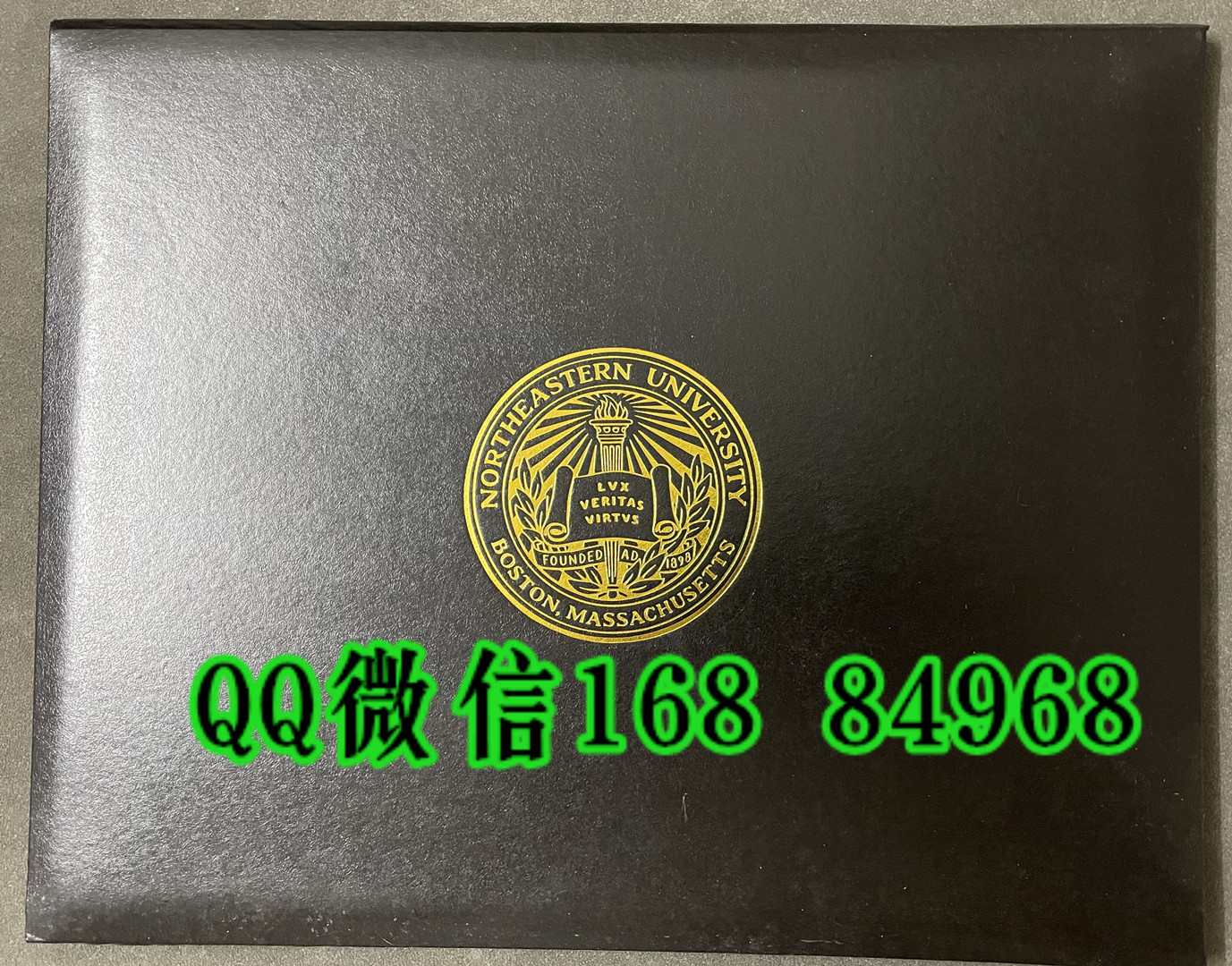 美国东北大学毕业证外壳，美国大学毕业证外壳，Northeastern University diploma Cover