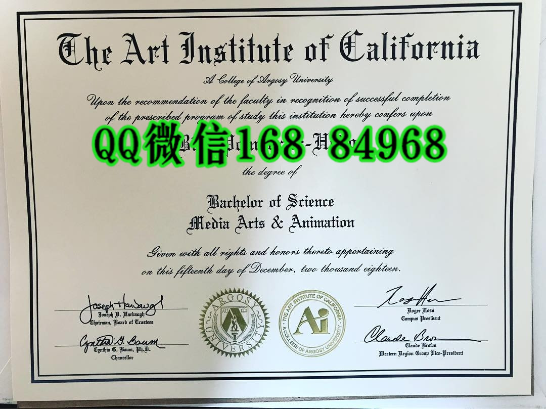 美国加利福尼亚艺术学院毕业证成绩单，The Art Institute of California diploma degree